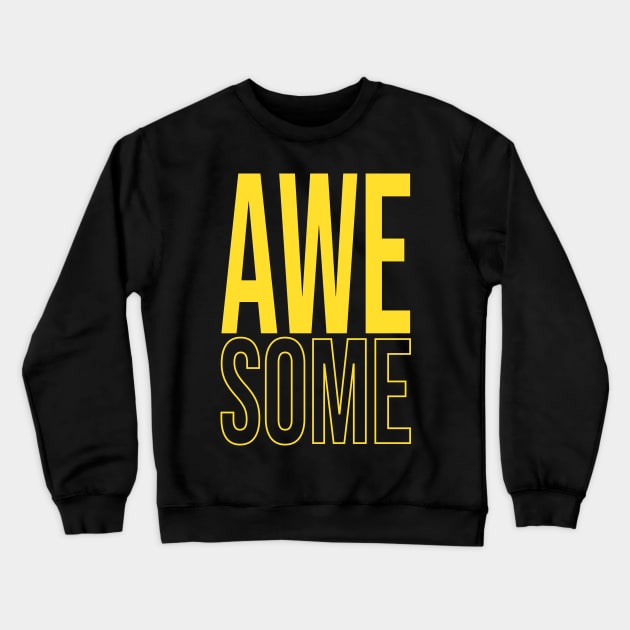 Awesome, Cute Golden Crewneck Sweatshirt by Daily Design